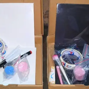 GHEduplay Hand Painting Kit 20x20 20x30 Cat Warna Untuk Pasangan Couple Baby Kids Kanvas Cap Tangan Dewasa Hadiah Dewasa Hadiah paket diy Kertas