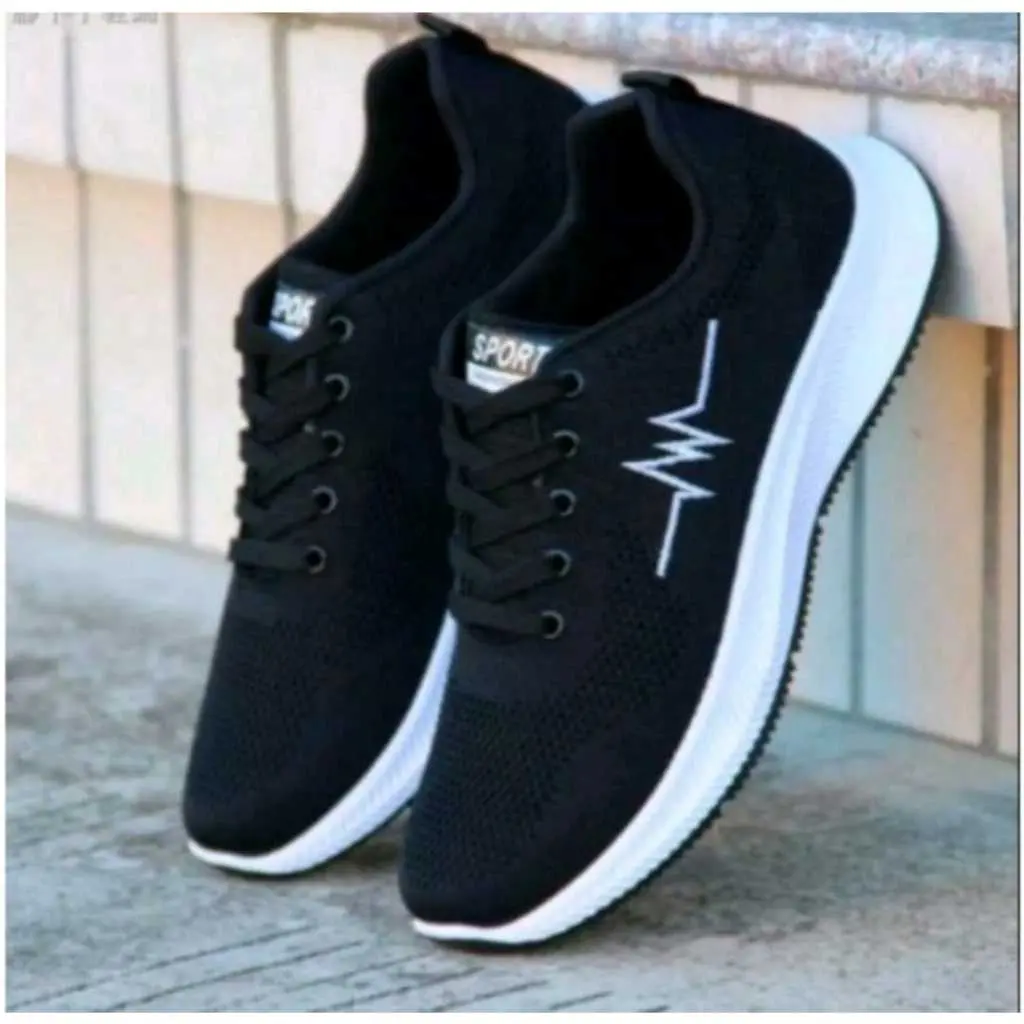 Sepatu Sekolah Anak Laki-laki Hitam SD/SMP/SMA Sneakers Pria Terbaru dan Casual