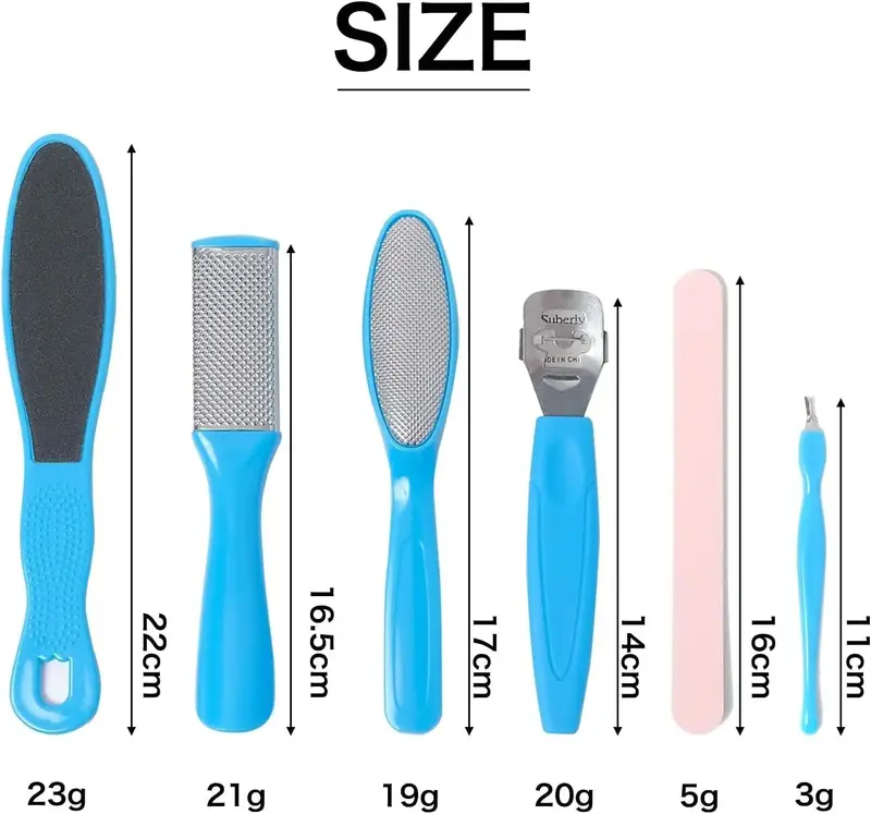 Bộ 8 Món Dụng Cụ Mài Gót Chân, Thiết Kế Hình Cá Bạch Tuộc Chân, Để Tẩy Tế Bào Chết, Giảm Vết Nứt Gót Chân, Loại Bỏ Gót Chân Nứt Nẻ, Dũa Loại Bỏ Vết Nứt Gót Chân, Cho Gót Chân Và Gót Chân 1