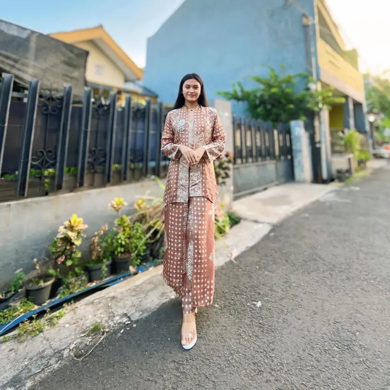 Kalula series set celana sutra viscose Wanita Setelan Dewasa Remaja Pesta 4