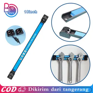 18 Inci Gantungan Alat Bengkel Rak Magnetik Tool Strong Magnetic Bar Tool Organizer Magnet Tool Holder