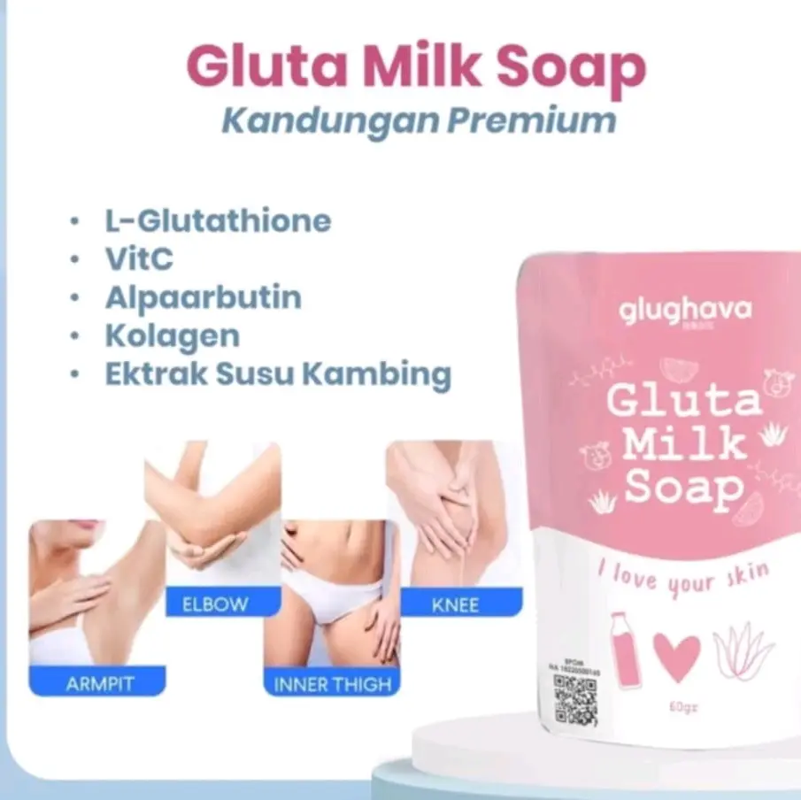glughava milk soap wangi susu lembut mencerahkan