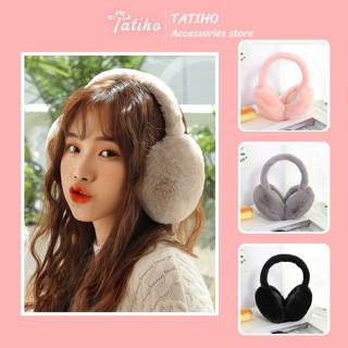 Bông chụp tai giữ ấm thu đông màu trơn Miếng che tai có thể gấp gọn phong cách Hàn Quốc đáng yêu cho nữ - Mã BT001 Women Voi