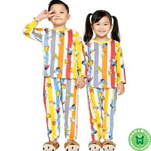 Kiminori GEYA.PP Piyama Baju Anak Laki Laki Lengan Panjang Celana Panjang Fashion