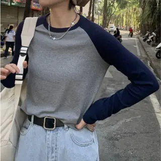 Clova BJ454 Baju Wanita Lengan Panjang Koas Crop Top Korean Style Atasan Kaos Pendek Oversize Pendek Oversize Tee Hitam Tshirt Polos Tshirt Polos Tulisan Basic 4
