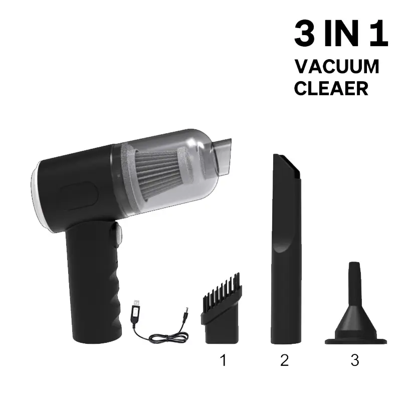 [3IN1] Vacuum Cleaner AS-228 Penyedot Debu Mini Portabel Blower Pengisap Tanpa Kabel 3 In 1 USB Isi Ulang Bivolt 120W Pembersih Rumah Tangga Keyboard Sofa Rumah Membersihkan 2