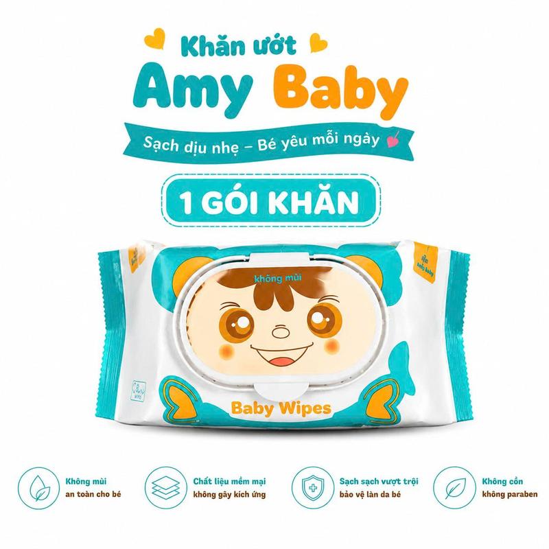 1 Gói Khăn Ướt AnMy Baby- Vải Dày-Không Mùi-Tiết Kiệm-An Toàn-Tiện Lợi-Cân Nặng…
