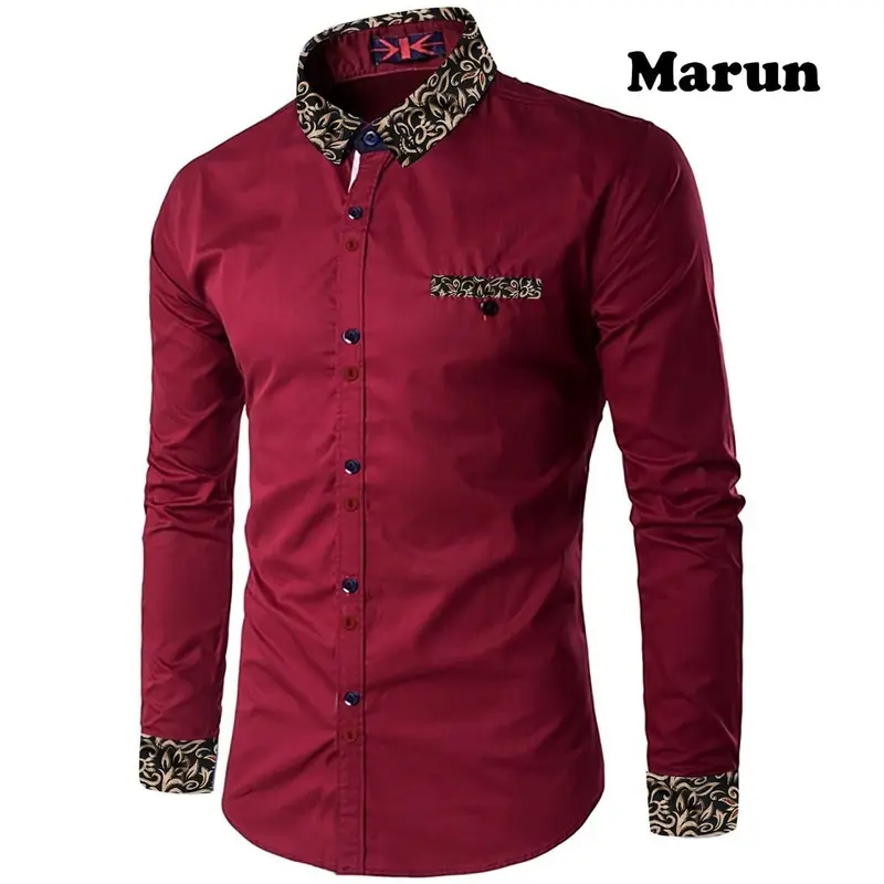 Kemeja pria RIKO lengan panjang-motif kombinasi batik-bahan katun toyobo-real pict 5