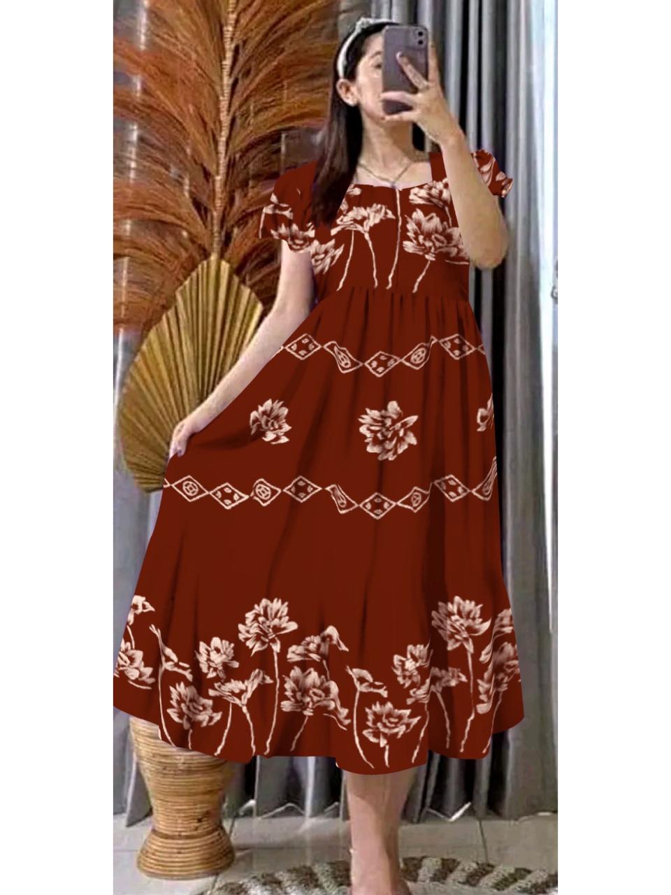 ZAHRA'S - Daster Gemoy Standar Ld 110cm Rayon Premium Kekinian Bumil Busui Friendly Motif