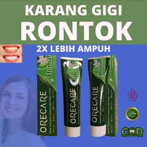 Orecare - Odol Perontok Karang Gigi Odol Anti Bau Mulut Segar Lebih Lama / Halal & Bpom 1 Pcs 135 Gr