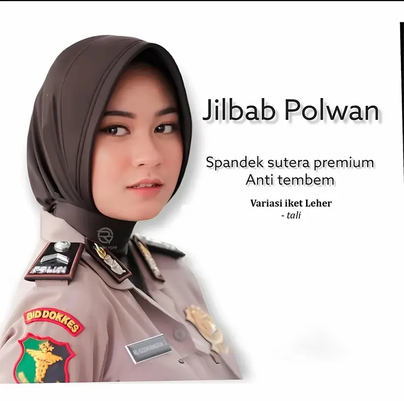 Jilbab Dinas/Jilbab Sport Dinas Tali ikat/Hijab Sport Premium Bahan Spandex Sutera Kerudung Nyaman 0