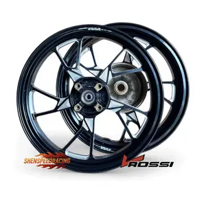 (GACOR) VELG VROSI VENOM KATANA VARIO 110/125/150,BEAT,SCOOPY,MIO SPORTY UKURAN 14x185/215 WARNA SILVER NC,DAN BLACK CHROME Motorcycle