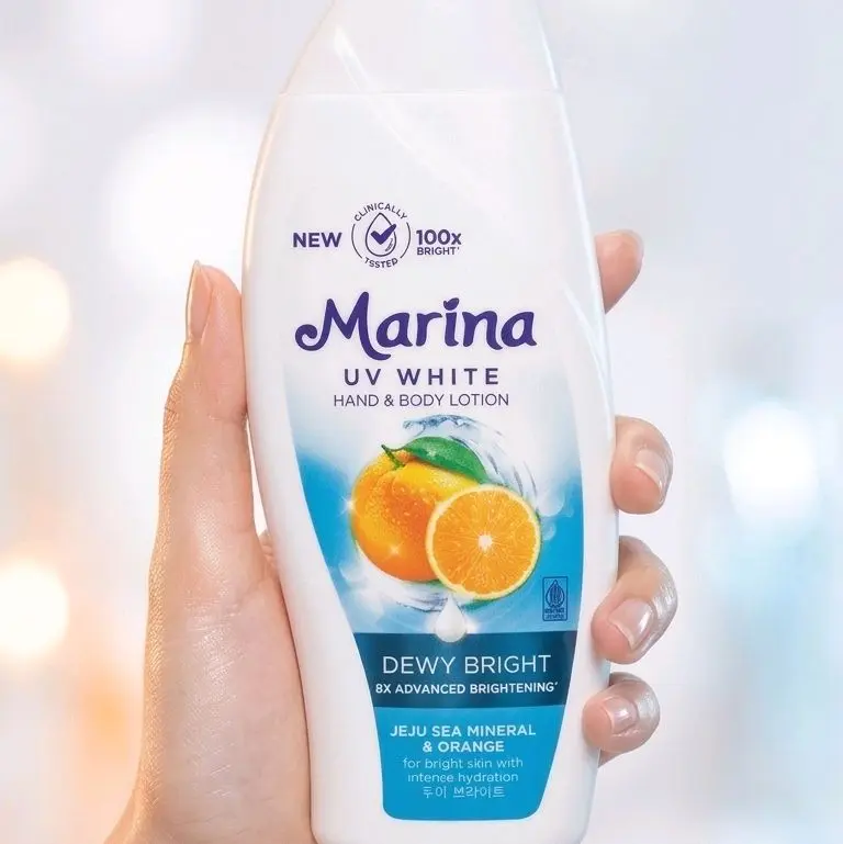 Marina Hand Body Lotion Jeju Sea Mineral dan Orange 185 ml EXP Date 09. ...