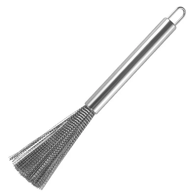 Stainless steel pot brush kitchen special long-handle brush pot artifact pot washing brush brush pot brush steel wire cleaning brush pot brush