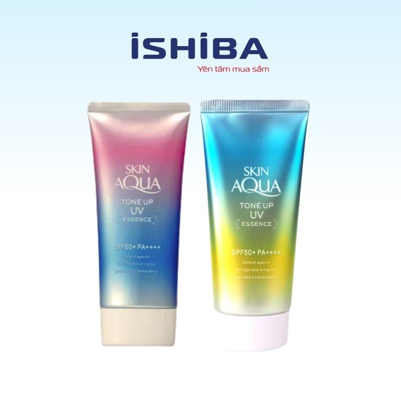  Kem chống nắng Skin Aqua Tone Up Essence Nhật Bản chính hãng hỗ trợ chống nắng | Bảo vệ da mẫu mới 80g 