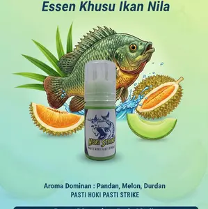 Hoki Strike Essen Khusus Ikan Nila Aroma Pandan Melon Durian Bahan Alami Menarik Ikan Pilihan Populer Pemancing Umpan Pancing