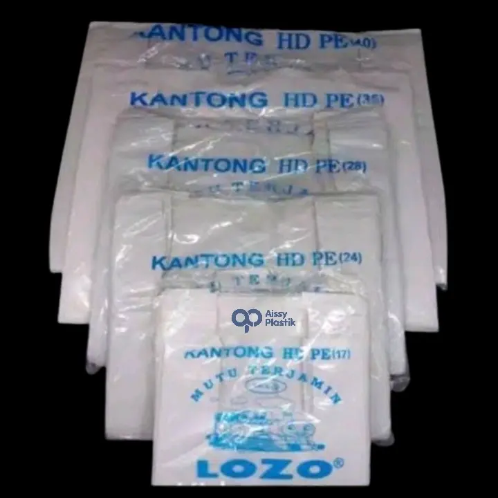 kantong plastik putih susu uk 17,24,28,35 & 40