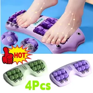 1/2/4pcs Pijat Roller Kaki Dengan Manik-Manik Magnetik Alat Pijat Kaki Multi-Titik Terapi Kaki Menggosok Pijat Kaki Tri Warna