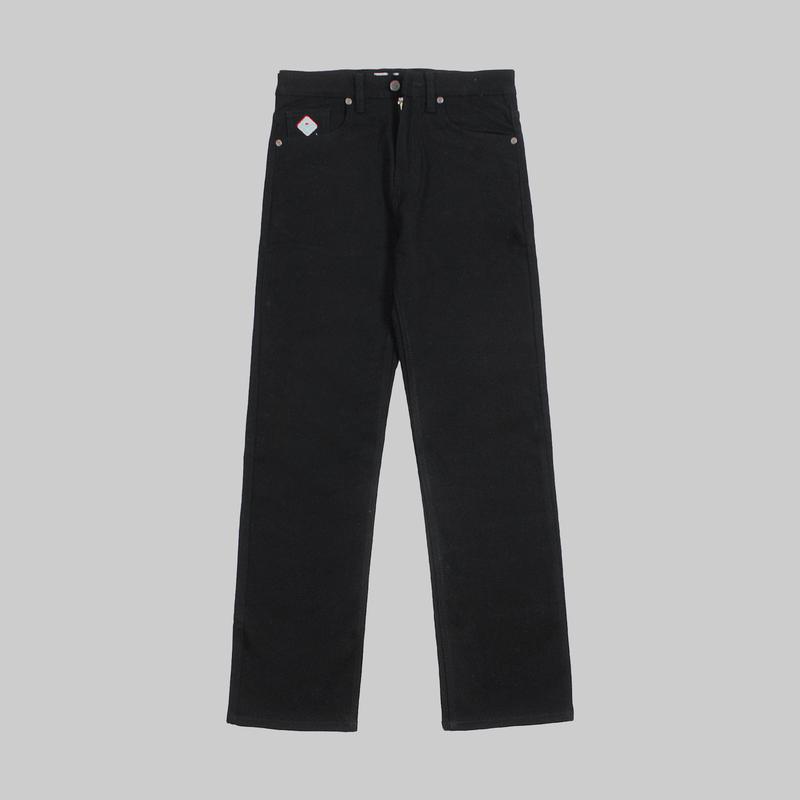 AFTERCLOUD - Celana Panjang Baggy Raw Denim Black Indigo Unisek  - RAW DENIM BAGGY 5