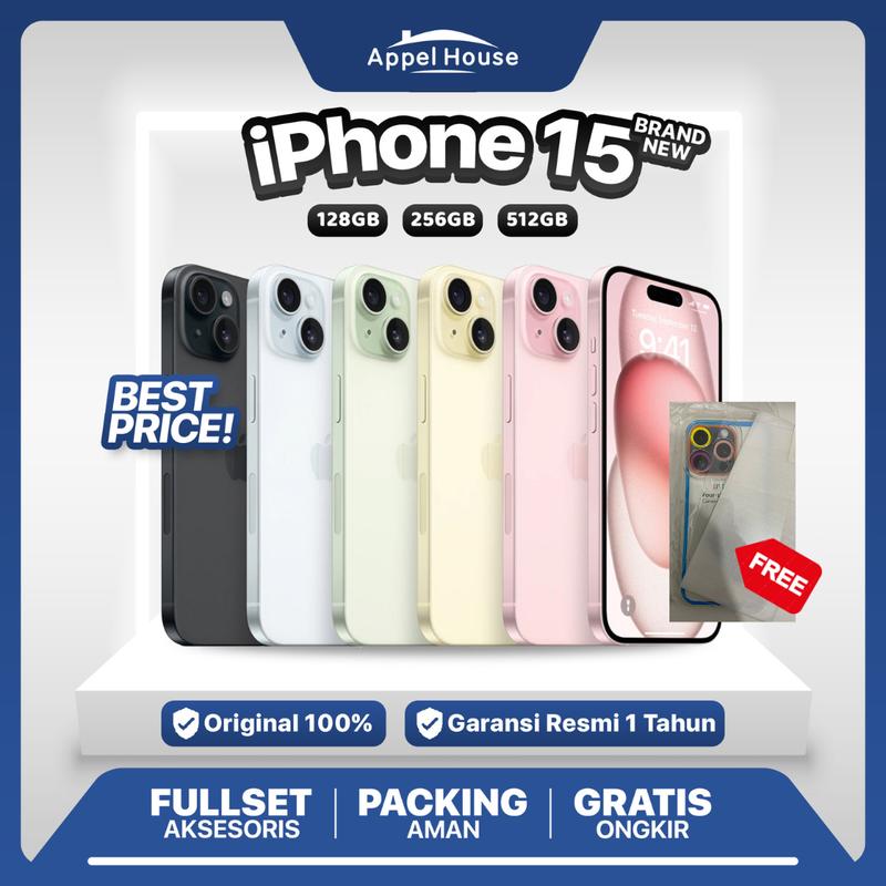 (Special Live) iPhone 15 128GB Garansi Resmi Indo 1 Tahun ibox tam GDN 0
