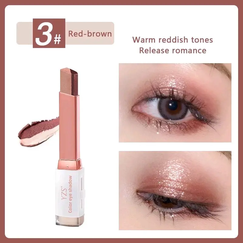Eyeshadow DoubleGlow Original Double Color Eye Shadow Double Color Eyeshadow Eyeshadow Stick Gradient Ombre Color Lasting 0