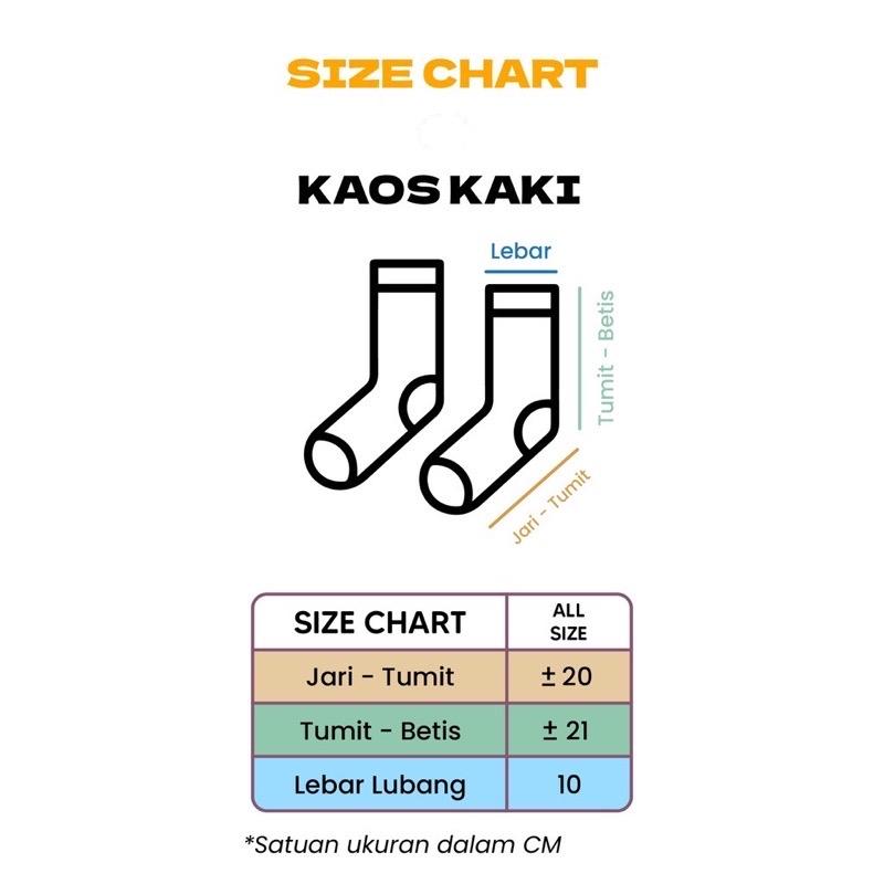 Kaos Kaki Motif Oldschool Skate Panjang Premium 6