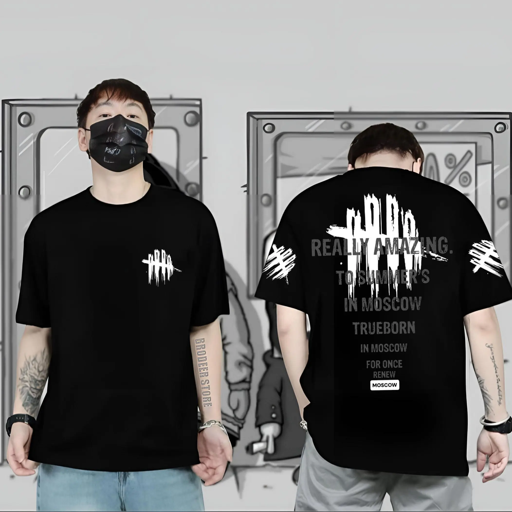 Baju Kaos Tshirt Distro Terbaru Sablon Bergambar Tulisan Realy Amazing Hitam Lengan Pendek Motif Sablon Sampai Lengan Keren Bahan Katun Combed 30s Bisa Cod Hitam kaos  polos baju  kaos