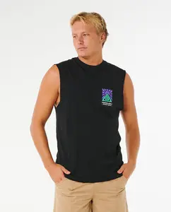 Rip Curl Men Search Dawn Muscle Tee - Black