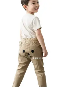 Kenzie Grosir Celana Panjang Anak Bahan Stretch Unisex Motif Bordir Lucu Kekinian Fashion dengan Saku Kantong Pinggang Full Karet Nyaman dan Elastis Casual Style