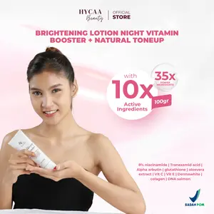 HYCAA Brightening Lotion | Night Vitamin Booster + Natural Toneup Pencerah Tubuh 8% Niacinamide & Tanexamid Acid BPOM RI [HB DOSTING]