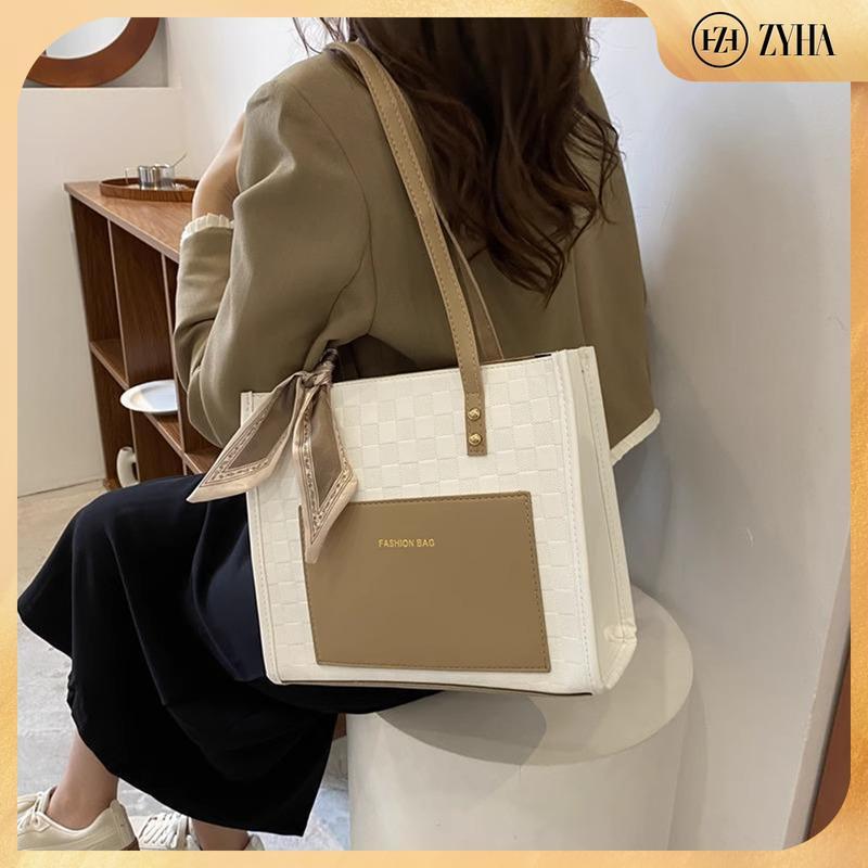 Beg Tote Satin Sederhana 58 ZYHA Kulit Bags Kalis Air Wanita - TikTok ...
