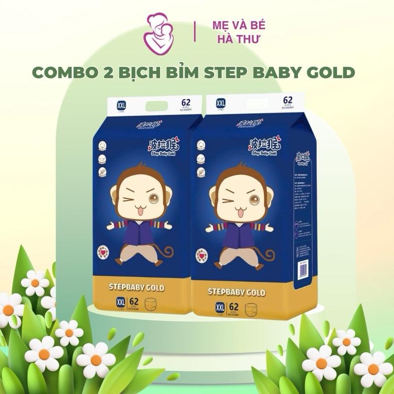  Combo 2 bịch bỉm Step Baby Gold đủ size Cho Bé 