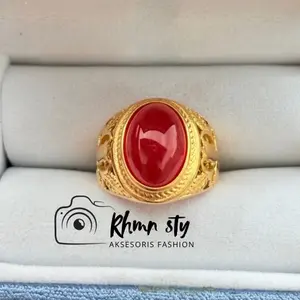 Cincin Batu akik red baron
