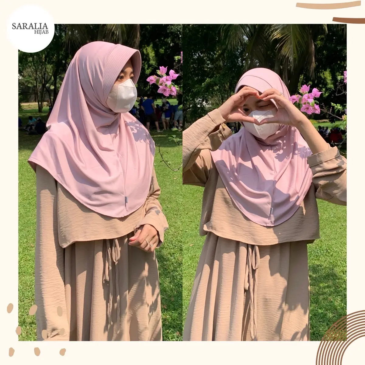 Kalia Bergo Antem Ukuran M Jilbab Nyaman Muslim Panjang Hijab Remaja Kerudung Sekolah Hijab Olahraga Instan Sporty