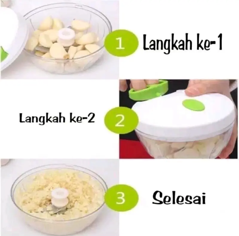 (RDM) Chopper Dapur Alat Blender Tarik Manual Multifungsi / Blender Daging dan Bumbu 2