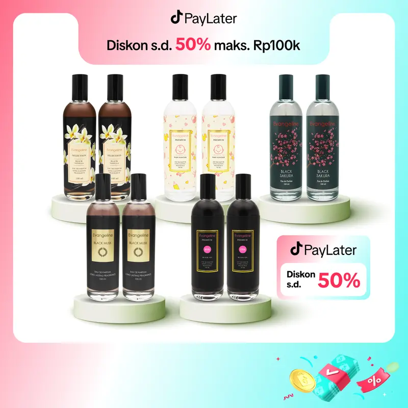 【GET 2 PCS】TWIN PACK BUNDLE  | Evangeline Eau De Parfum 100ML | Parfum Wanita Tahan Lama Long Lasting 0