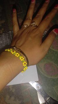 Product Review of Sunflower Bead Bracelets Gelang Manik Aesthetic from c**i 0