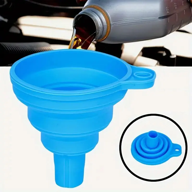 Universal Silicone Motor Funnel, Automotive, Home Accessories, Kitchen, Useful, News, Liquid Change Washing Machine, Foldable, Portable