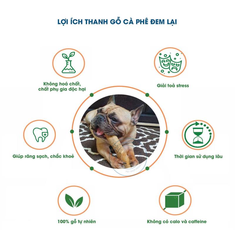 Thanh Xương Chó Gặm Gỗ Quế Size SM PEPWOO 100% Tự Nhiên | MADE IN VIETNAM 4