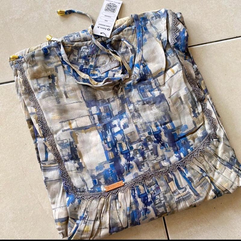 Midi dress salvina.ya ori motif abstrak renda 4
