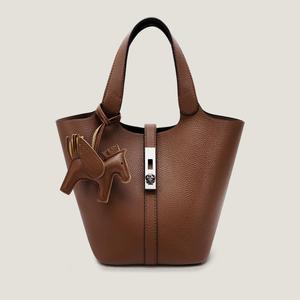 CN6004 2025 Spring/Summer New Bucket Bag Women's Fashion Versatile Vegetable Basket Handbag Commuter Shopping Bag