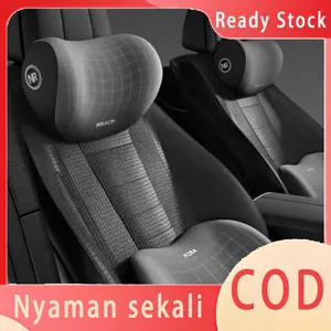 Set Bantal Kursi Mobil Memory Foam Melindungi Leher dan Pinggang Cars - All-Model Compatibility