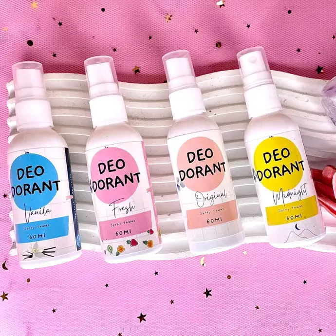 Deodorant Tawas 60ml BPOM organik herbal varian original,fresh,vanila,midnight