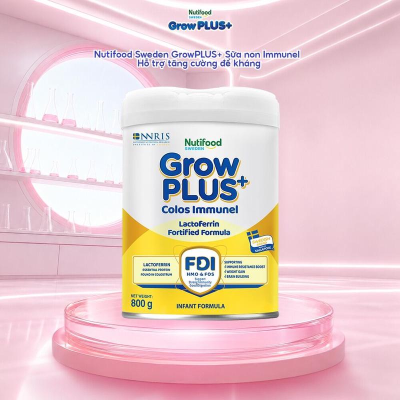 GrowPlus x Mẹ Bé Thủy Thảo] Sữa Bột Nutifood GrowPLUS+ Sữa Non Immunel Lon 800g-