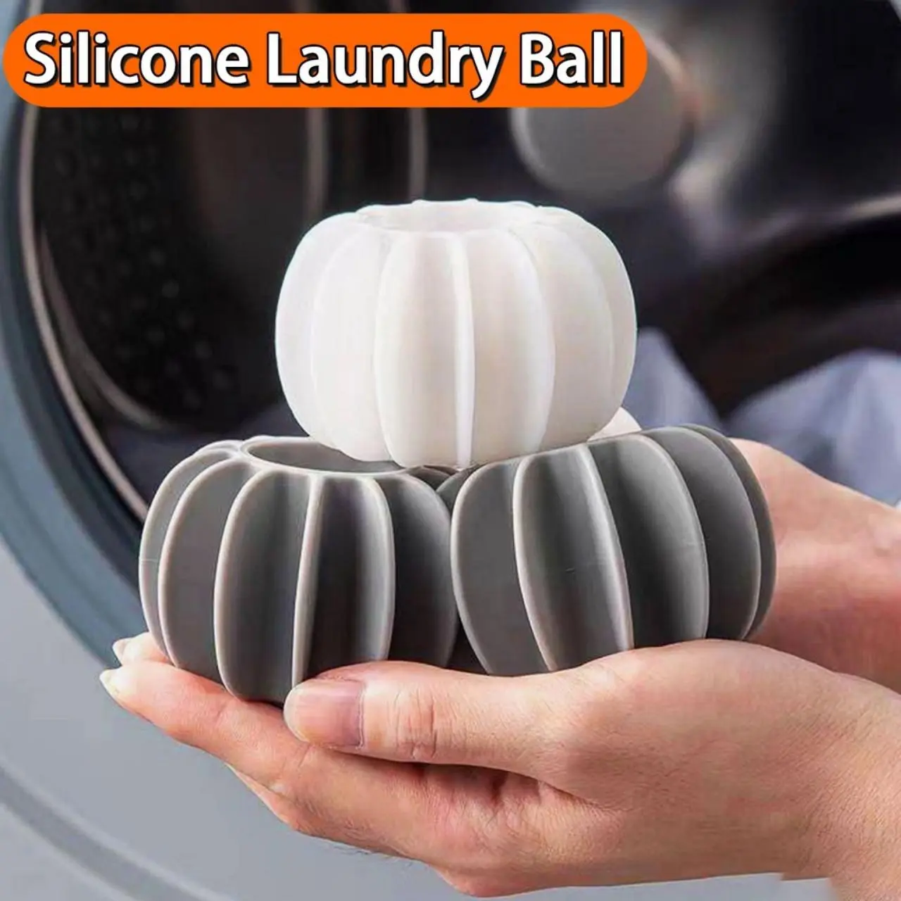 Bóng Giặt, 1 Cái, Ngăn Ngừa Rối Rút, Làm Bằng Silicon Có Thể Tái Sử Dụng, Ma Thuật Giặt Là, Loại Bỏ Lông Len, Thích Hợp Để Làm Sạch Và Giặt Là