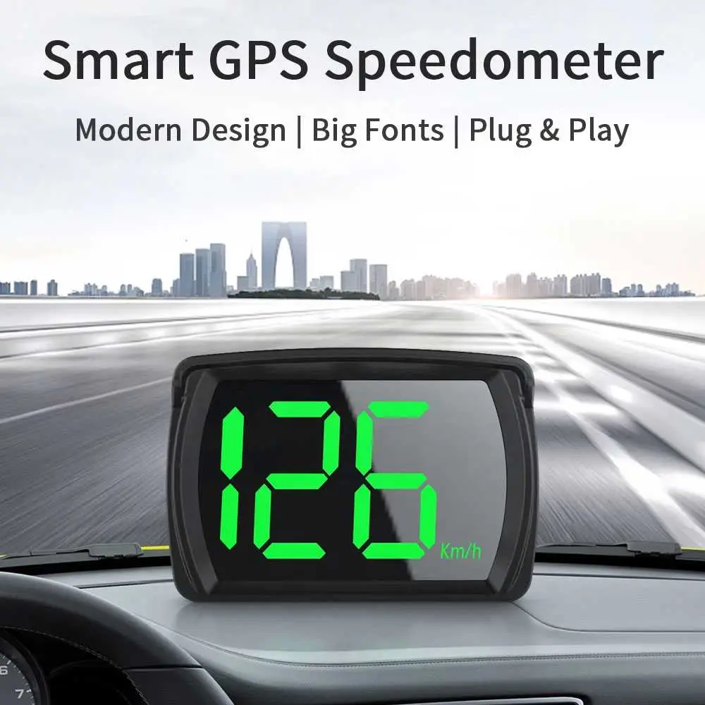 LeePee Display HUD Mobil GPS Speedometer LED 2.8 Inch - Y03