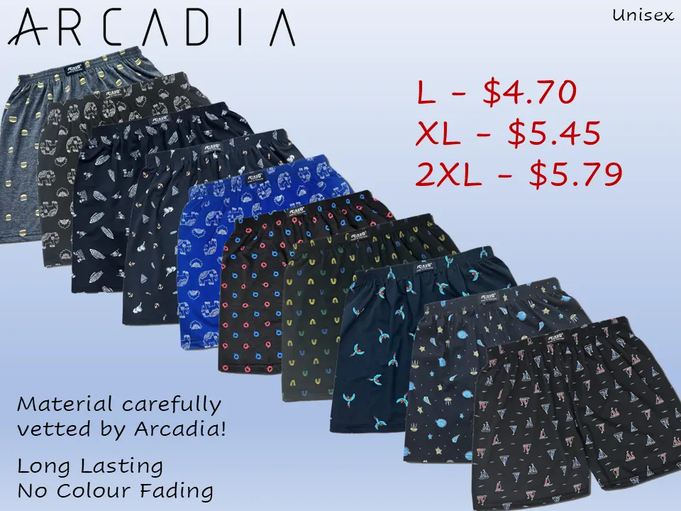 Boxer Shorts with Pattern | 100% Comfortable | Premium Thailand | Unisex