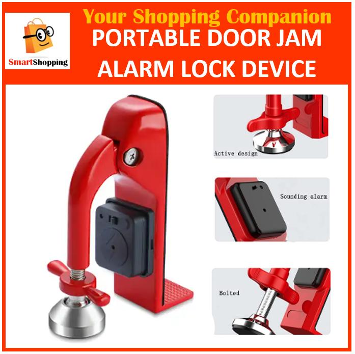 Door Lock Door Jam Portable Locks Self-Defense Door Stop Alarm - TikTok ...