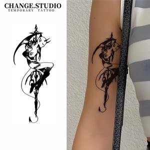 Hình Xăm Tạm Thời, Hình Xăm Quỷ Nhỏ Kéo Dài Trong 15 Ngày, Không Thấm Nước Và Chống Chà Xát. Miếng Dán Hình Xăm