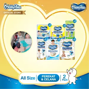 [PROMO Bakulanberkah] 2 Ball MamyPoko Multivariant All Size - Popok Celana / Popok Tape
